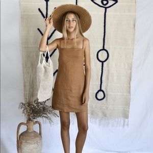 Yoli & Otis Heida Dress - Rust Linen S/M